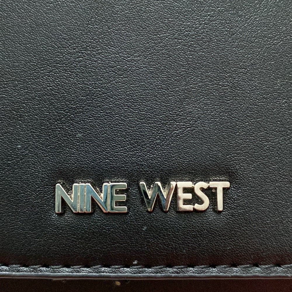 Nine West Crossbody Flap Wallet - Black - Picture 10 of 12